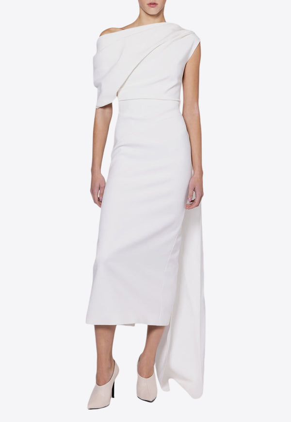 ROKSANDA Maite Asymmetric Crepe Midi Dress White BR2JZ4_H2213C-1WHITE