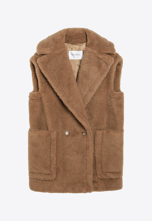 Max Mara Breda Shearling Vest Beige BREDA1234WO/R_MAXM-001