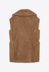 Max Mara Breda Shearling Vest Beige BREDA1234WO/R_MAXM-001