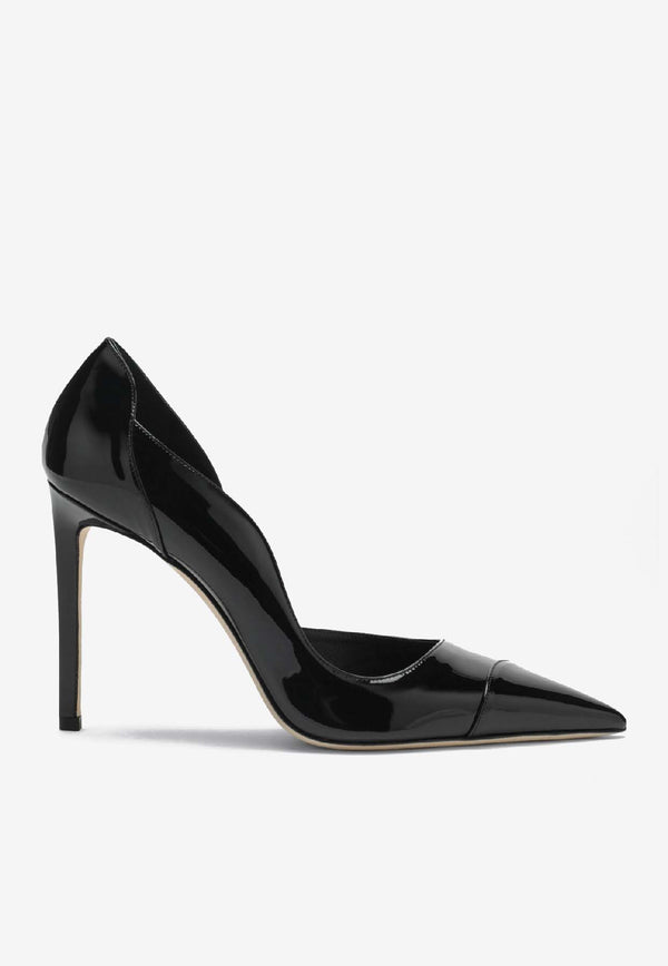Jimmy Choo Brigitte 100 Patent Leather Pumps Black BRIGITTE100PAT/S_JIMCH-010003