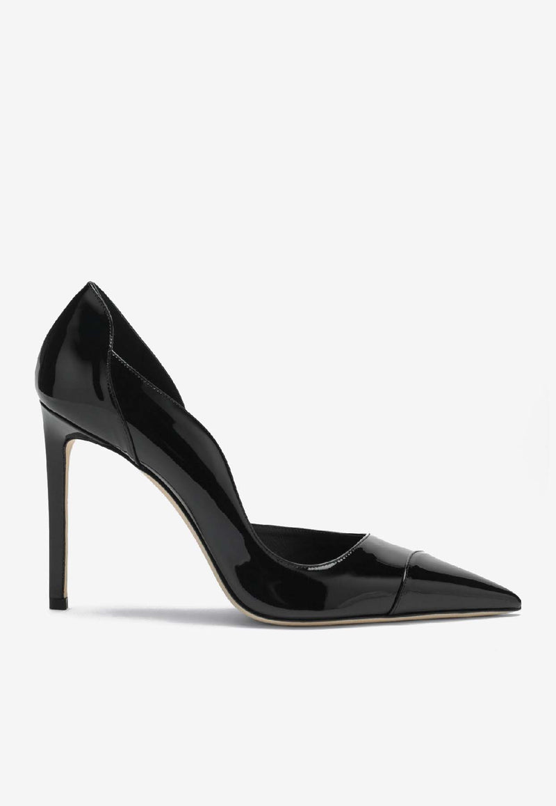 Jimmy Choo Brigitte 100 Patent Leather Pumps Black BRIGITTE100PAT/S_JIMCH-010003