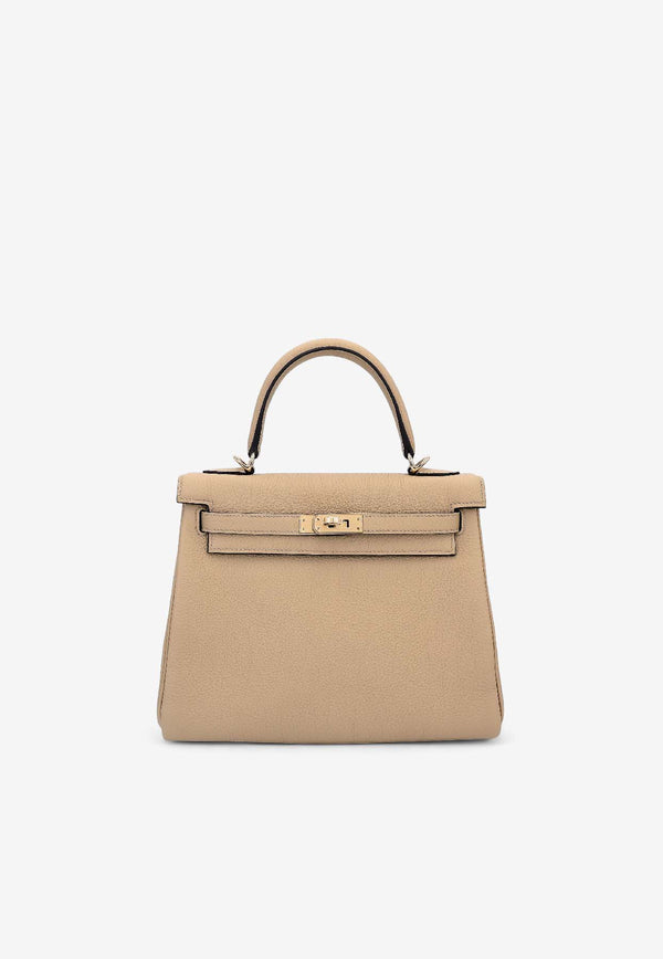 Birkin 25 in Trench Togo Leather with Permabrass Hardware