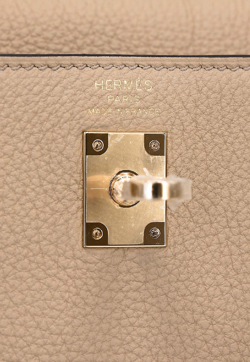 Birkin 25 in Trench Togo Leather with Permabrass Hardware