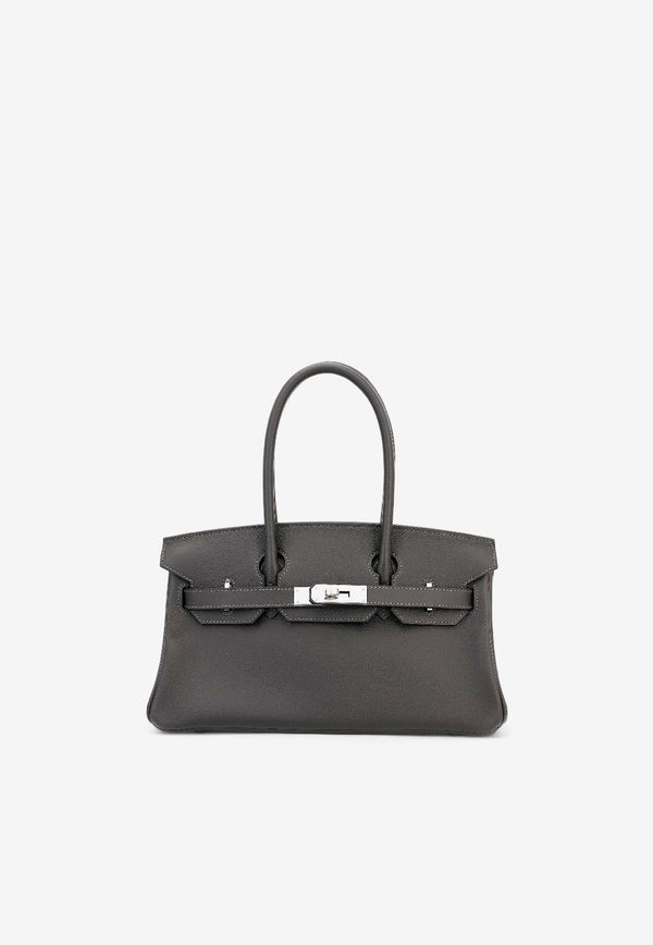 Birkin Shoulder Light 29 in Vert Bronze Evercolor with Palladium Hardware