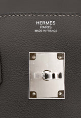 Birkin Shoulder Light 29 in Vert Bronze Evercolor with Palladium Hardware