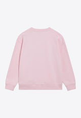 MC2 Saint Barth Kids Girls Snoopy with Crystal Bow Sweatshirt White BRN000201210I/R_MC2-10