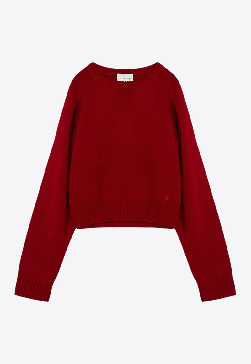 Loulou Studio Bruzzi Wool and Cashmere Sweater Red BRUZZIWO/P_LOULO-BU