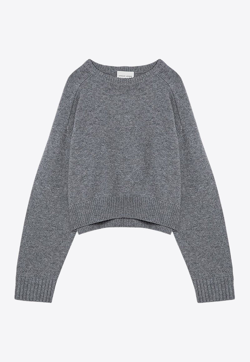 Loulou Studio Bruzzi Wool and Cashmere Sweater Gray BRUZZIWO/P_LOULO-GM