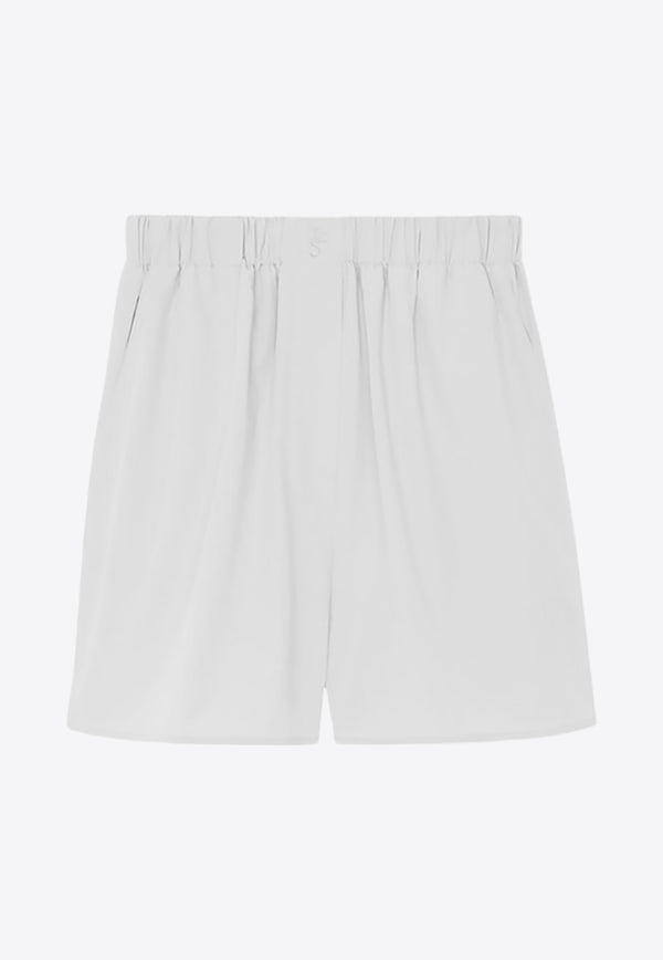 The Frankie Shop Lui High-Waist Boxer Shorts White BSHLUI000WHITE