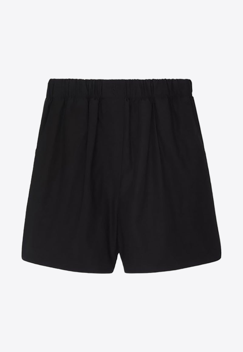 The Frankie Shop Lui High-Waist Boxer Shorts Black BSHLUI100BLACK