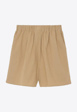 The Frankie Shop Lui High-Waist Boxer Shorts Sand BSHLUI515SAND