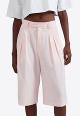 The Frankie Shop Vivian Tailored Bermuda Shorts Pink BSHVIV821PINK