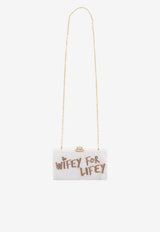 Sophia Webster Wifey For Lifey Clutch Bag BSS21028_WHITE