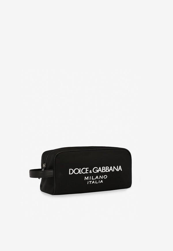 Dolce & Gabbana Milano Logo Wash Bag Black BT0989 AG182 8B956