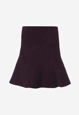 The Frankie Shop Agathe Strapless Knitted Top Purple BUSAGATHE02870PLUM