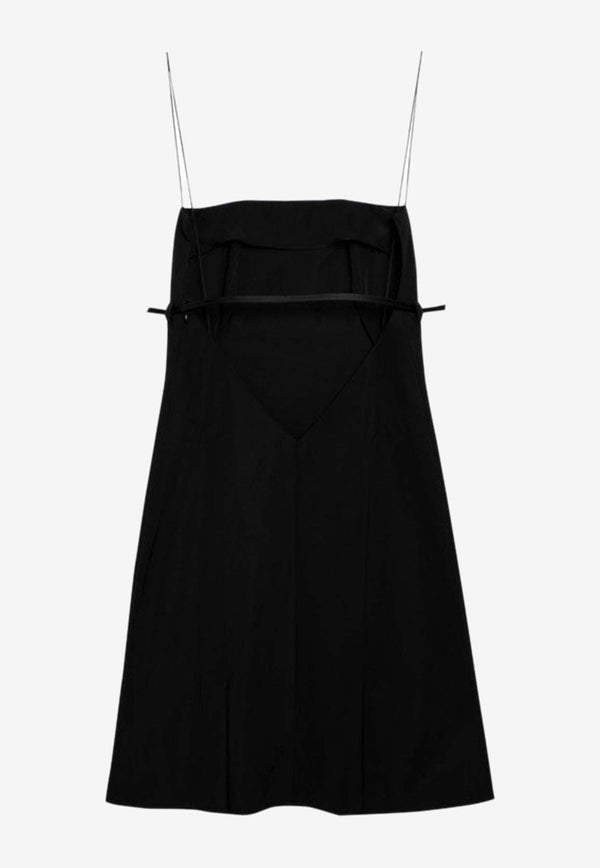 Givenchy Mini Dress with Straps Black BW21ZH14L1/O_GIV-001