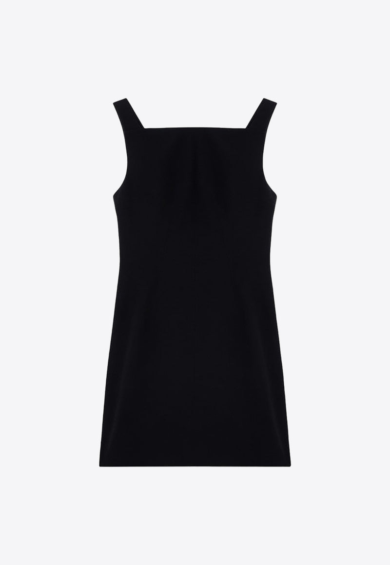 Givenchy Sleeveless Mini Dress in Crepe and Satin BW226014N6/P_GIV-001 Black