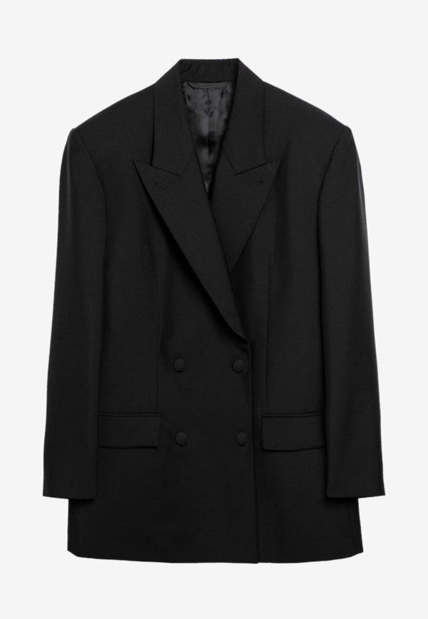Givenchy Double-Breasted Wool Blazer Black BW30J3100H/O_GIV-001
