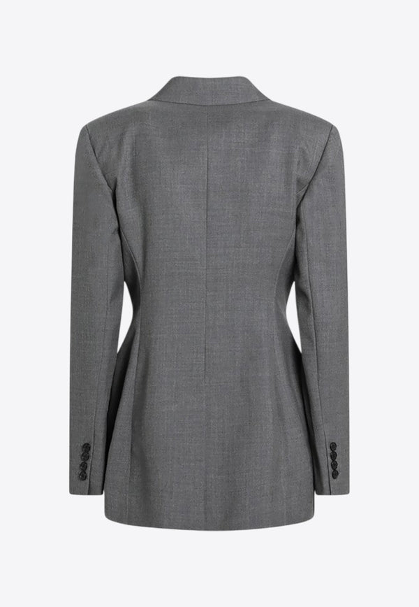 Givenchy Double-Breasted Wool Jacket  Gray BW30KW14FU/R_GIV-030