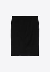 Givenchy 4G Wool Knee-Length Skirt BW40V615CT/P_GIV-001 Black