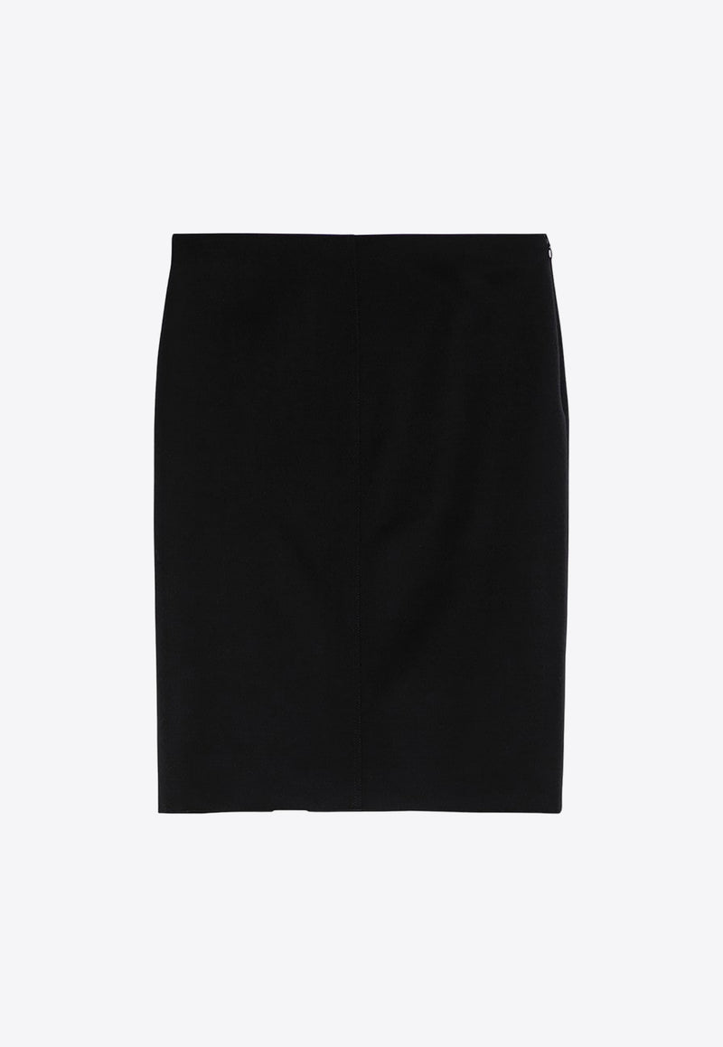 Givenchy 4G Wool Knee-Length Skirt BW40V615CT/P_GIV-001 Black