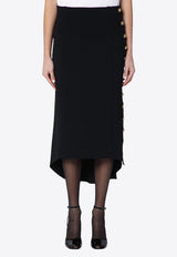 Givenchy Asymmetric Midi Skirt Black BW40XQ4ZPG/Q_GIV-001