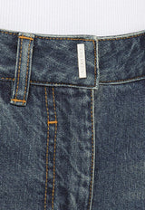 Givenchy Logo Plaque Wide-Leg Jeans BW512F5Y9K/O_GIV-402