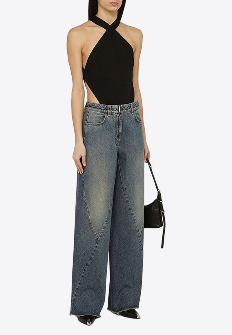 Givenchy Washed Wide-Leg Jeans BW51375Y86/O_GIV-420