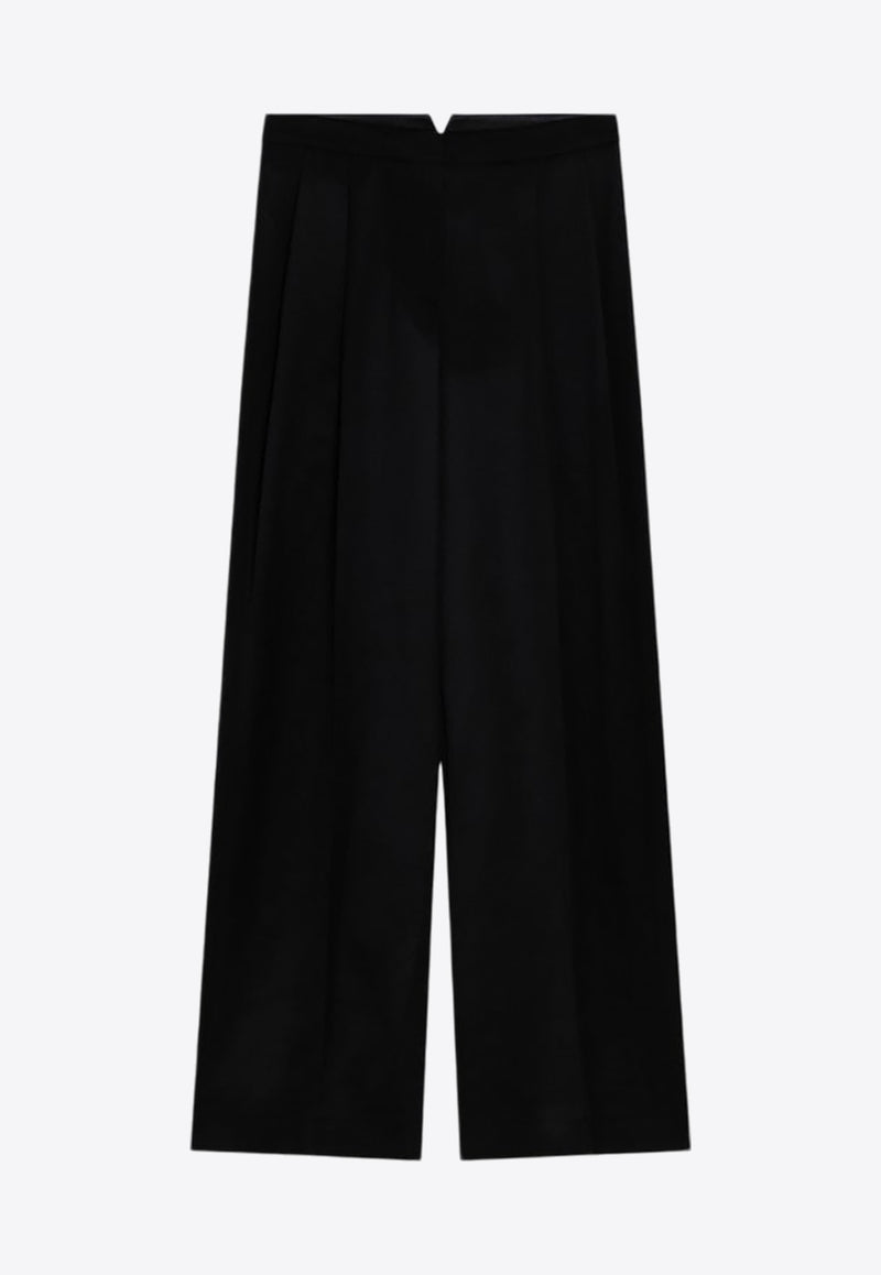 Givenchy Wool Wide-Leg Tailored Pants Black BW514Q15RE/P_GIV-001