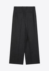 Givenchy Wool Wide-Leg Tailored Pants Gray BW514V14FU/P_GIV-067