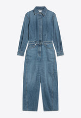 Givenchy Washed Denim Jumpsuit Blue BW517D516F/R_GIV-420