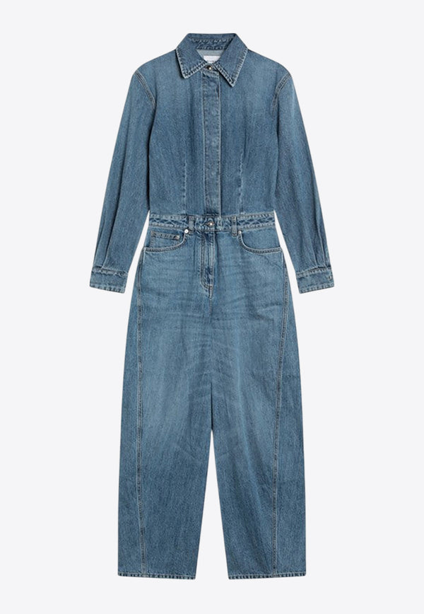Givenchy Washed Denim Jumpsuit Blue BW517D516F/R_GIV-420