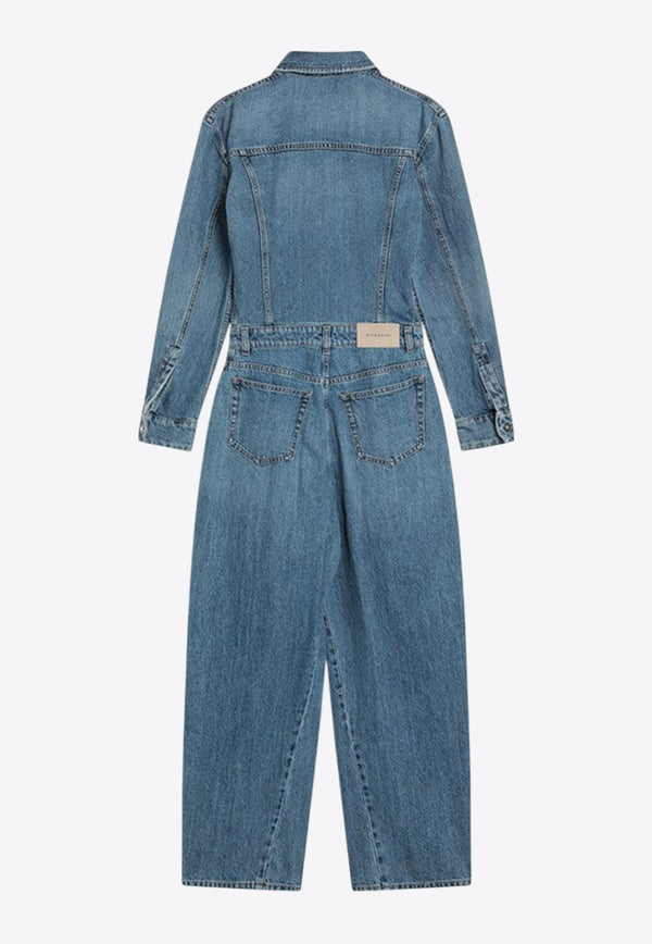 Givenchy Washed Denim Jumpsuit Blue BW517D516F/R_GIV-420