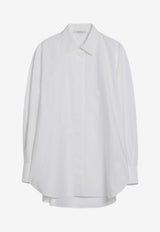 Givenchy Logo Embroidered Button-Up Shirt White BW61ET1634/R_GIV-100
