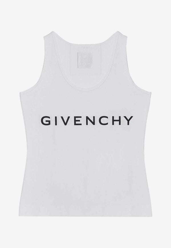 Givenchy Logo Print Tank Top White BW70AZ3YAC/P_GIV-116