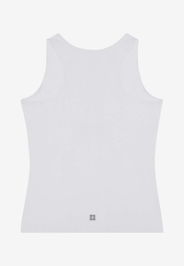 Givenchy Logo Print Tank Top White BW70AZ3YAC/P_GIV-116