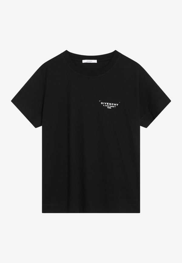 Givenchy Logo Stamp T-shirt Black BW70FJP75N/R_GIV-001