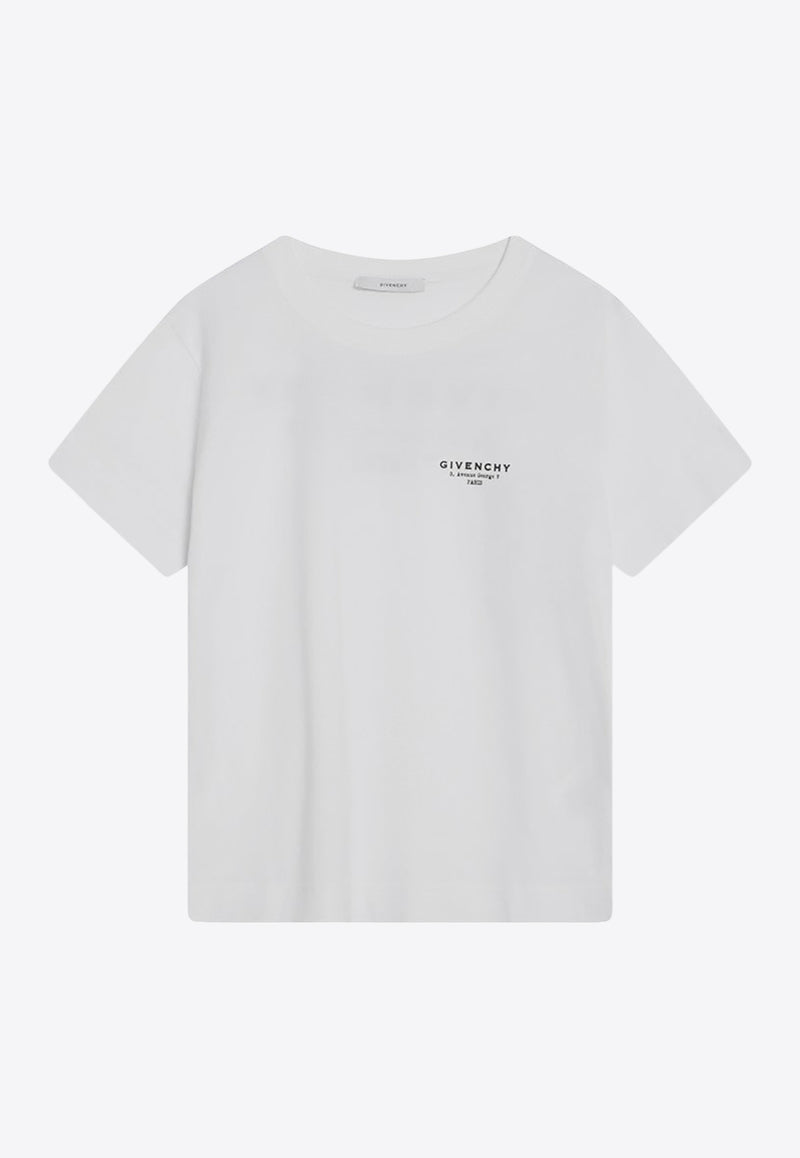 Givenchy Logo Stamp T-shirt White BW70FJP75N/R_GIV-100
