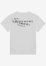 Givenchy Stamped Logo Print T-shirt White BW70FJP7A7/S_GIV-100