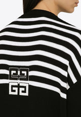 Givenchy 4G Striped Button-Up Cardigan BW90PK4ZL2/O_GIV-001