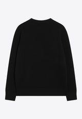 Givenchy Logo Intarsia Wool and Cashmere Sweater Black BW90VD4ZSN/R_GIV-001