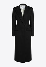 Givenchy Wool Single-Breasted Long Coat Black BWC0DW166V/R_GIV-001