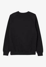 Balmain Kids Boys Logo Sweatshirt Navy BX4P70-Z3183_BLUE