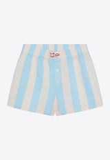 MC2 Saint Barth Kids Girls Striped Mini Shorts Blue BXY00104027H_MC2-31