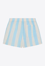 MC2 Saint Barth Kids Girls Striped Mini Shorts Blue BXY00104027H_MC2-31