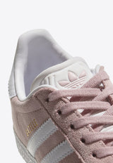 Adidas Kids Girls Gazelle Low-Top Suede Sneakers Pink BY9548LS/O_ADIDS-IP