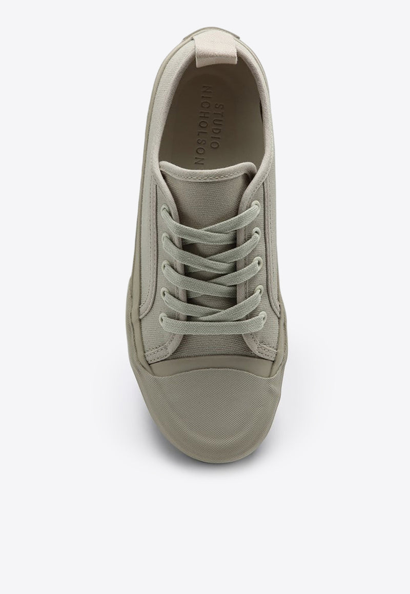 Studio Nicholson Byrd Low-Top Canvas Sneakers Gray BYRD739/P_STUNI-DO