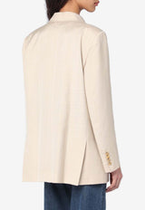 Blazé Milano Everynight Double-Breasted Blazer Ivory BZEND07SEE/Q_BLAZE-J001