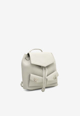 Ferragamo Mini Multi-Pocket Leather Backpack Gray 220941 BACKPACK 785889 HAZE