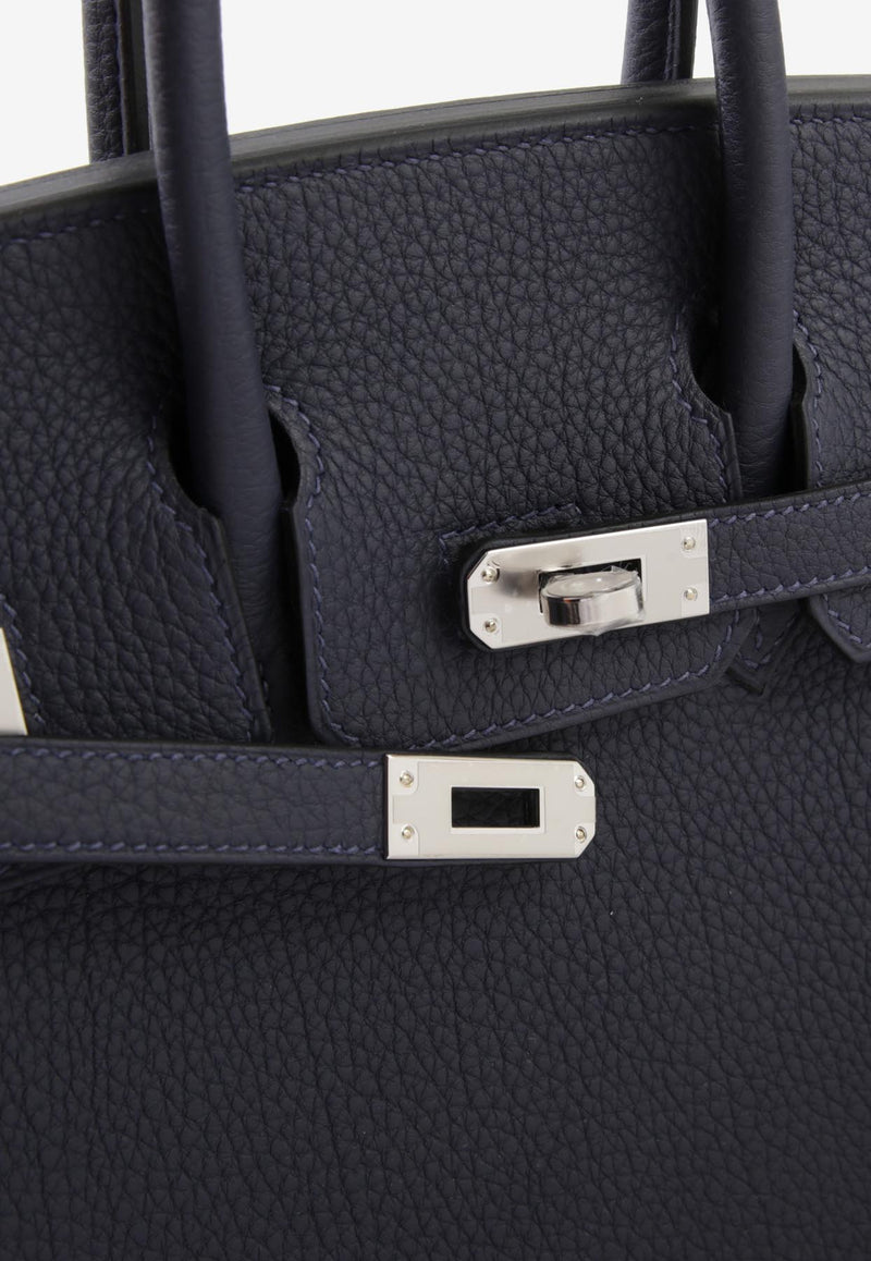 Hermès Birkin 25 in Bleu Nuit Togo Leather with Palladium Hardware